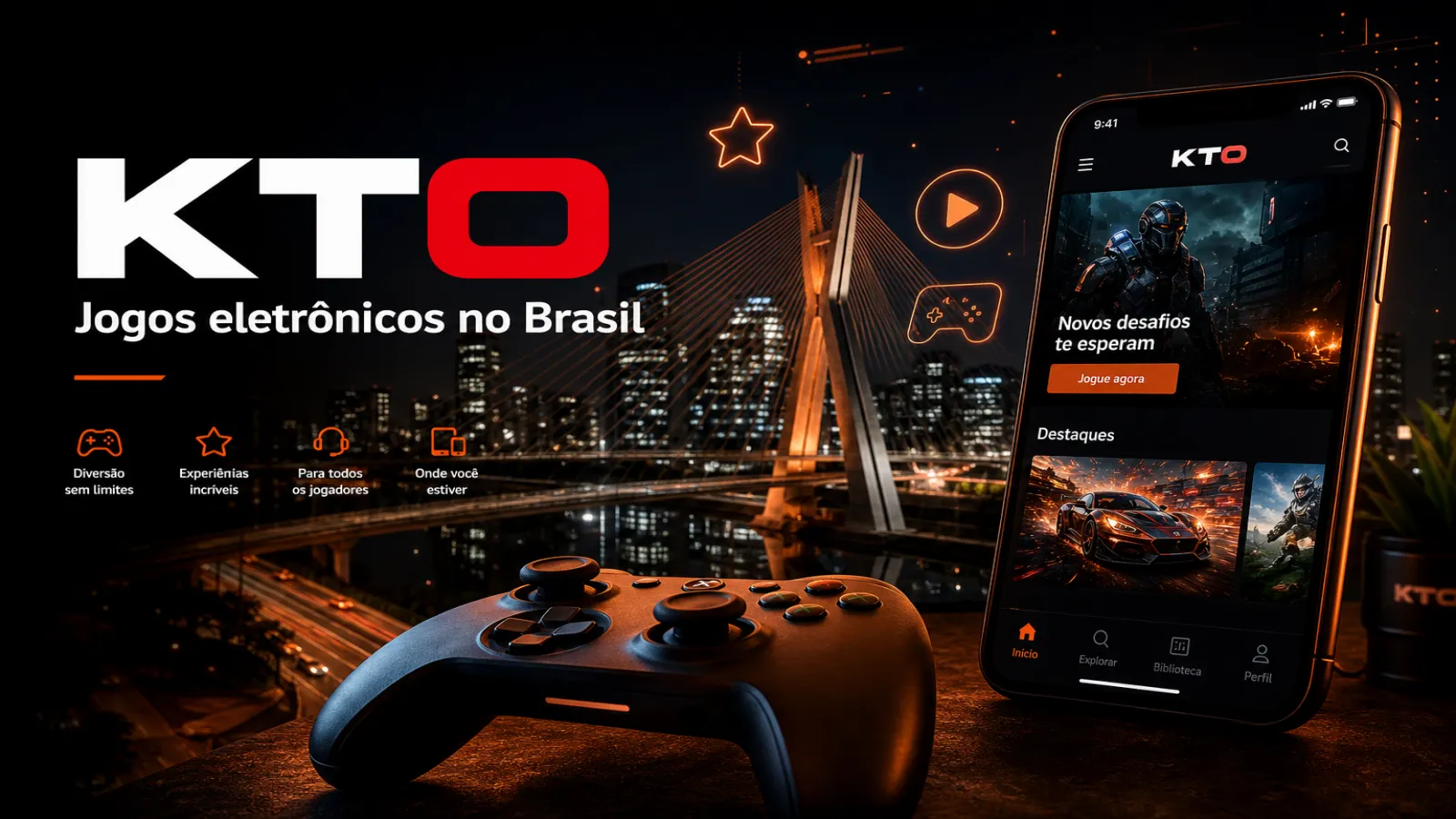 KTO — jogos eletrônicos e bônus no Brasil
